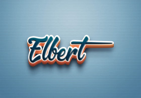 Cursive Name DP: Elbert