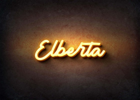 Glow Name Profile Picture for Elberta