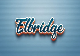 Cursive Name DP: Elbridge