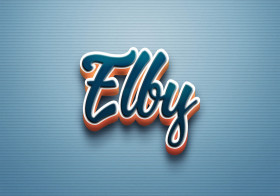 Cursive Name DP: Elby