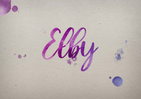 Elby Watercolor Name DP