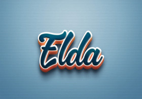 Cursive Name DP: Elda