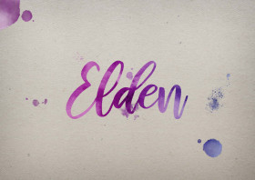 Elden Watercolor Name DP