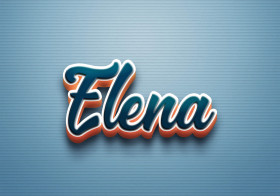 Cursive Name DP: Elena
