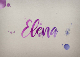 Elena Watercolor Name DP