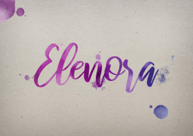 Elenora Watercolor Name DP
