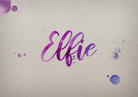 Elfie Watercolor Name DP