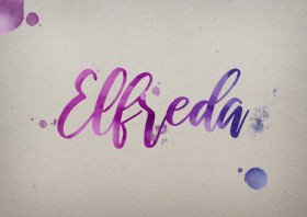 Elfreda Watercolor Name DP