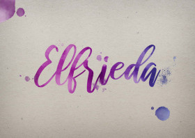 Elfrieda Watercolor Name DP