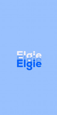 Name DP: Elgie
