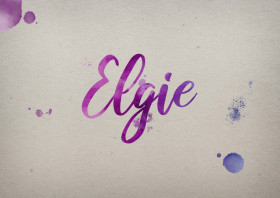 Elgie Watercolor Name DP
