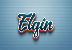 Cursive Name DP: Elgin