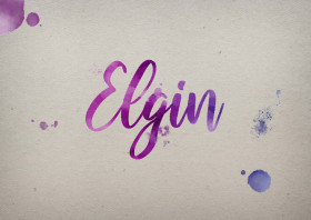 Elgin Watercolor Name DP
