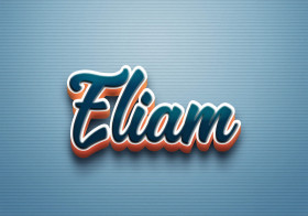 Cursive Name DP: Eliam