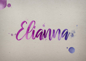 Elianna Watercolor Name DP