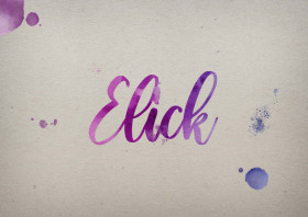 Elick Watercolor Name DP
