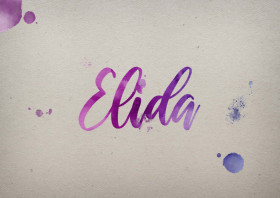 Elida Watercolor Name DP