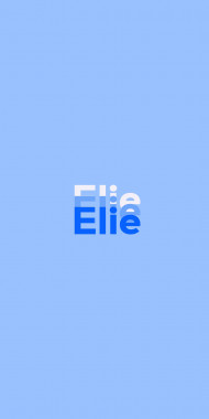 Name DP: Elie