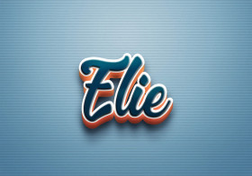 Cursive Name DP: Elie