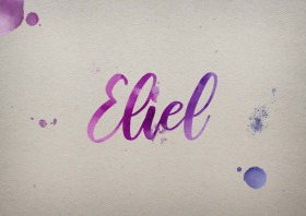 Eliel Watercolor Name DP
