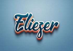 Cursive Name DP: Eliezer