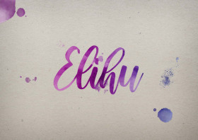 Elihu Watercolor Name DP