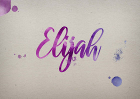 Elijah Watercolor Name DP