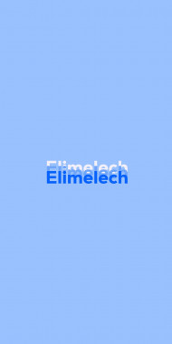 Name DP: Elimelech
