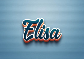 Cursive Name DP: Elisa