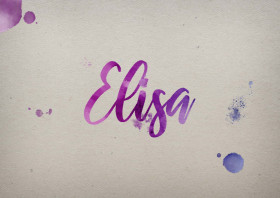 Elisa Watercolor Name DP