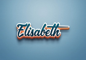 Cursive Name DP: Elisabeth