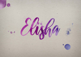 Elisha Watercolor Name DP