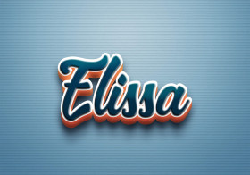 Cursive Name DP: Elissa