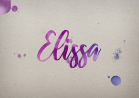 Elissa Watercolor Name DP