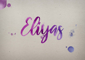 Eliyas Watercolor Name DP