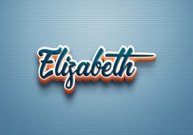 Cursive Name DP: Elizabeth
