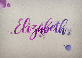 Elizabeth Watercolor Name DP