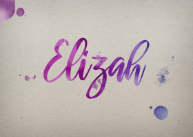 Elizah Watercolor Name DP