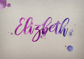 Elizbeth Watercolor Name DP