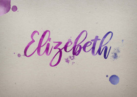 Elizebeth Watercolor Name DP