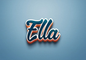 Cursive Name DP: Ella