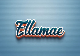 Cursive Name DP: Ellamae