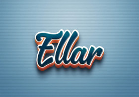 Cursive Name DP: Ellar