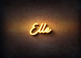 Glow Name Profile Picture for Elle