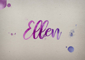 Ellen Watercolor Name DP