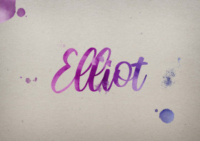Elliot Watercolor Name DP