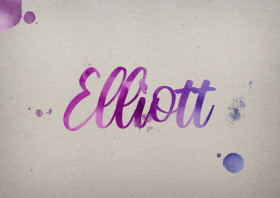 Elliott Watercolor Name DP