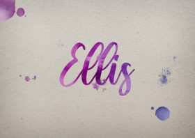 Ellis Watercolor Name DP