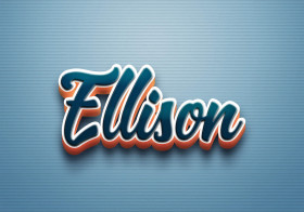 Cursive Name DP: Ellison