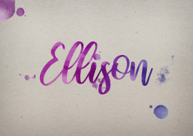 Ellison Watercolor Name DP